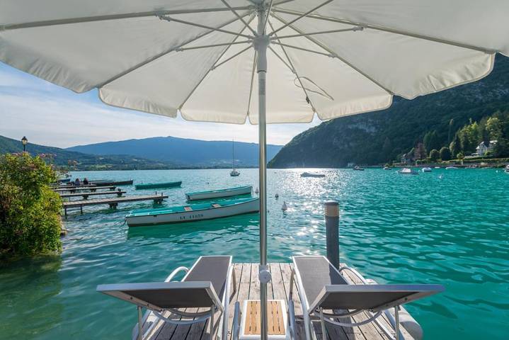Hôtel pour 2 personnes, avec jardin et vue ainsi que sauna et vue sur le lac, animaux acceptés