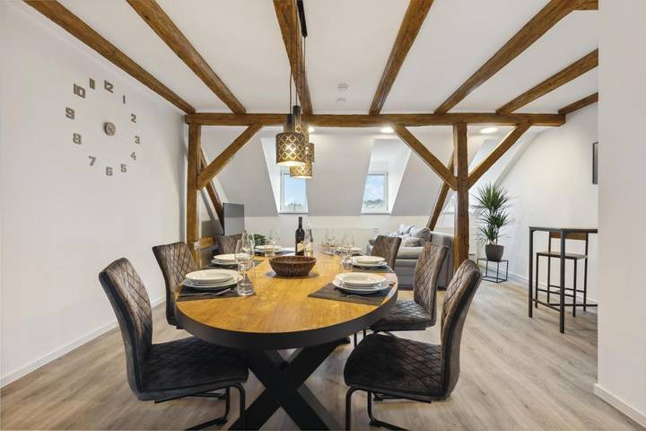 Ferienwohnung für 6 Personen, mit Balkon und Ausblick in Hof - 4