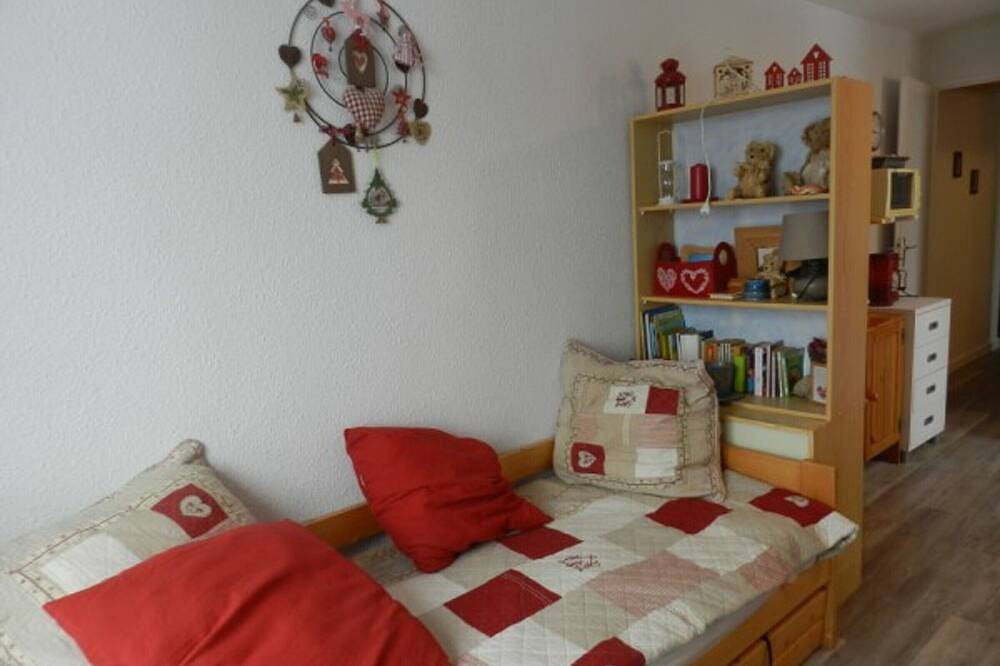 Appartement entier, Studio cabine à 100m des pistes - Balcon - Casier à skis in La Ferrière, Le Pleynet Les Sept Laux