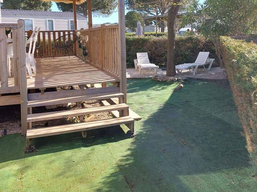 Tour Opérateur et particuliers sur camping Le Lac des Rêves - Fun Pass non inclus - Mobilhome 8 personnes - Mobil-home 3 chambres - Lattes Mh Amor 259 in Lattes, Côte d'Améthyste