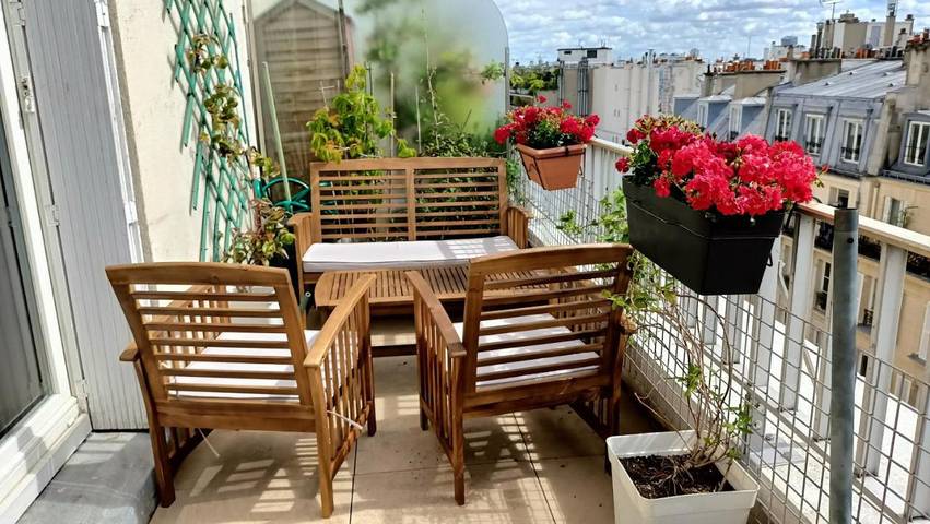 Appartement de vacances pour 5 personnes, avec Terrasse et Jardin