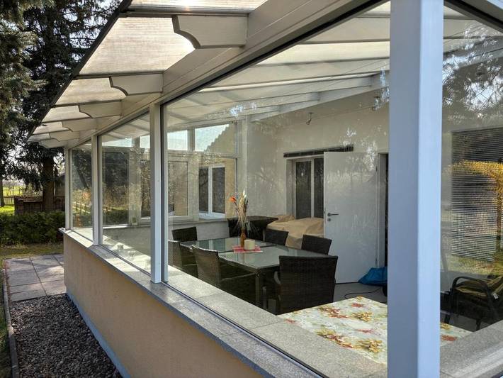 Ferienhaus für 4 Personen, mit Terrasse und Garten sowie Ausblick und Seeblick