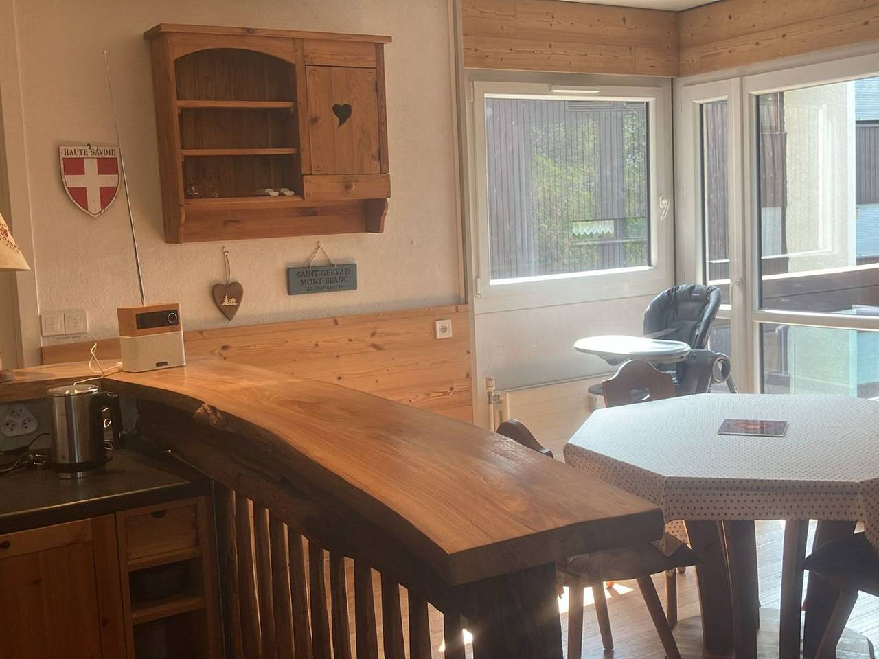 Appartement entier, Confortable 2 pièces pour 4 pers. à 300m des pistes, parking et vue dégagée in Saint-Gervais-les-Bains, Pays du Mont-Blanc