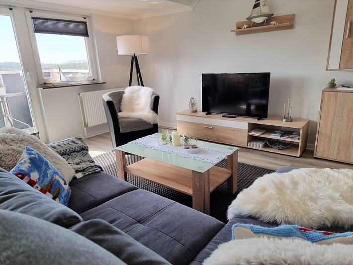 Ferienwohnung für 4 Personen, mit Balkon und Ausblick in Kappeln
