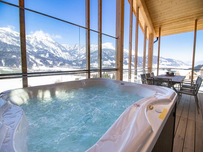 Hütte für 8 Personen, mit Balkon und Terrasse sowie Sauna in Haus