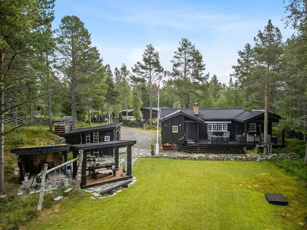 Cabin family-friendly con zipline a Oppdal in Rennebu