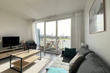 Gîte pour 4 personnes, avec balcon à Frouzins