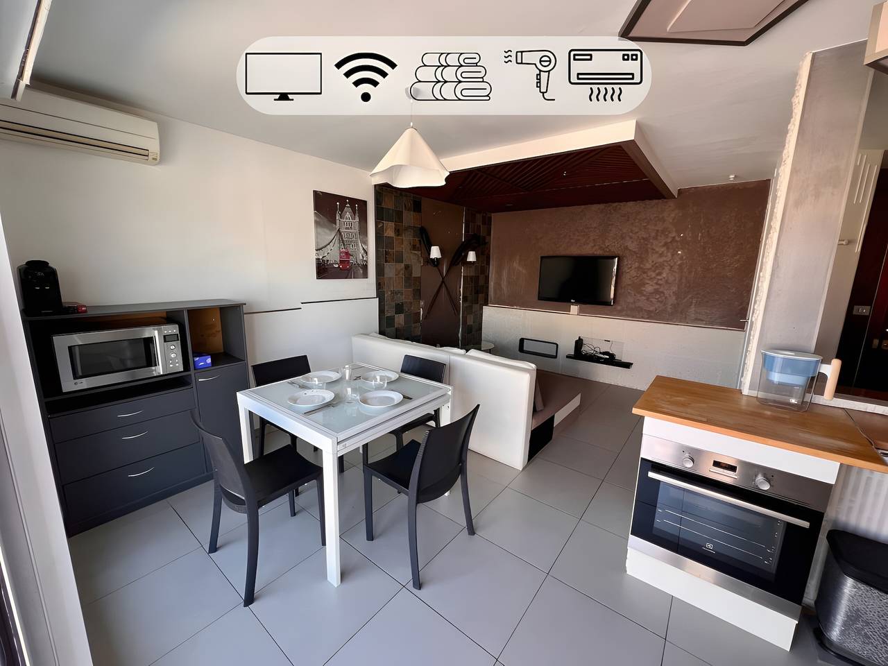 Appartement entier, Appartement « Le Maera » avec balcon, Wi-Fi et climatisation in Golfe-Juan, Vallauris