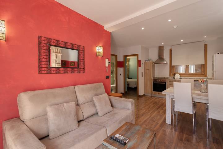 Ferienwohnung 'Apartamento Rica' mit privater Terrasse, Wi-Fi und Klimaanlage in Daroca, Saragossa Provinz