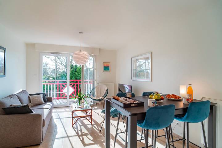 Location de vacances pour 4 personnes, avec Balcon à Fouesnant