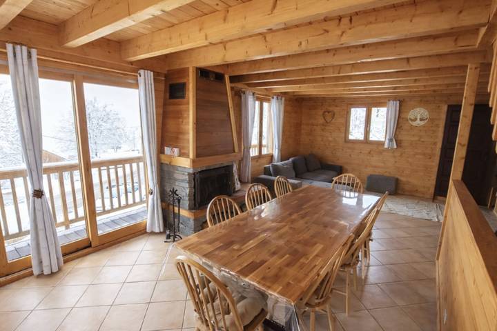 Chalet vue panoramique 8 pers - 1 min des pistes in Les Orres, Parc national des Écrins