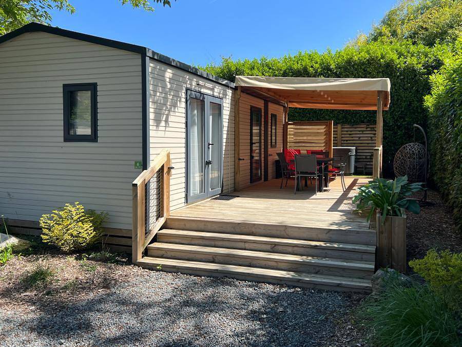 Camping Vallée de L'Indre - Mobilheim 4 personen - Mobilheim Premium "Spa" 4 pers clim 2 ch in Montbazon, Tours und Umgebung