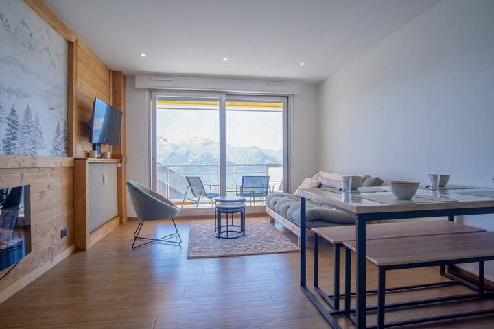 Chalet voor 4 personen, met Balkon in Huez