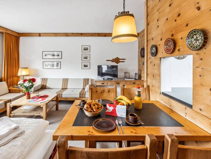 Ferienwohnung für 4 Personen, mit Balkon und Ausblick sowie Sauna in Davos - 3