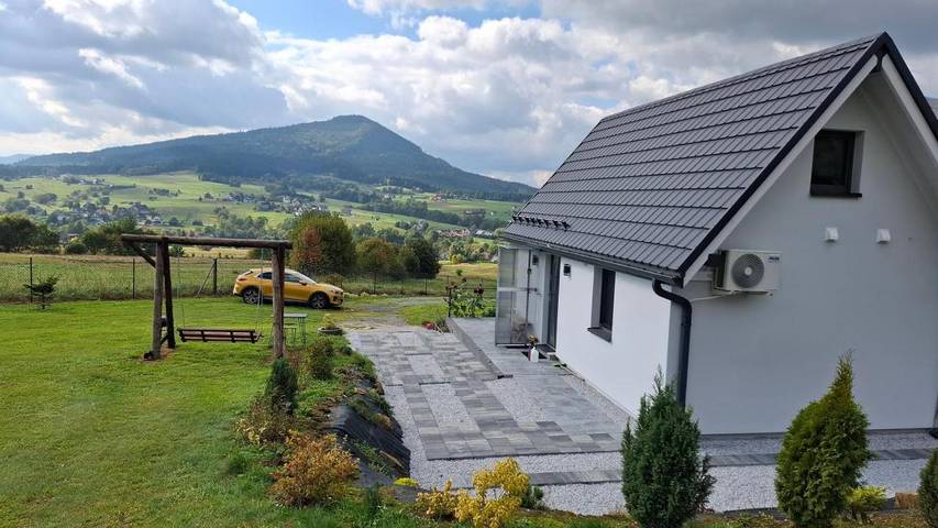 Studio dla 4 osób, z widok i ogród w Kasina Wielka