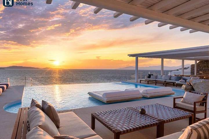 Ferienhaus für 20 Personen, mit Whirlpool und Balkon auf Mykonos