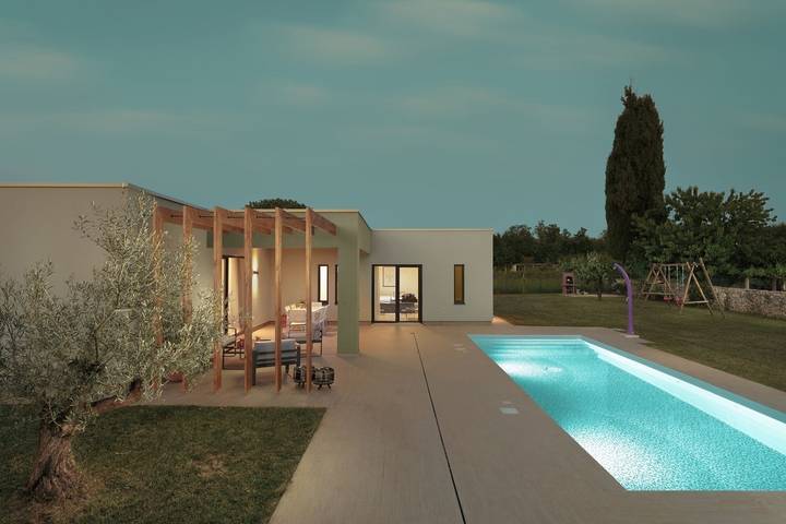 Villa for 8 people, with garden and pool, with pets in Croatia