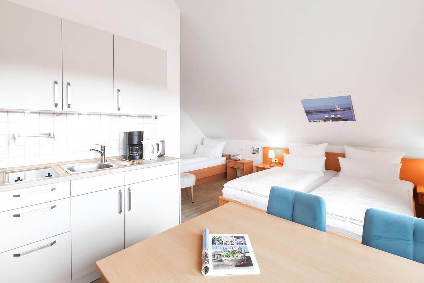 Appartement entier, Sonniges Appartement mit seitlichem Wattenmeerblick im Zentrum der Insel in Juist
