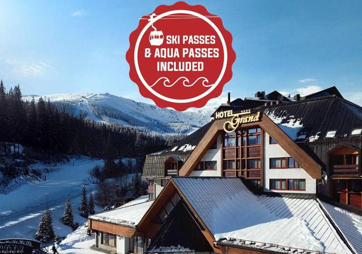 Hotel dla 4 osób, z jacuzzi i sauna oraz basen i taras w Demianowska Dolina