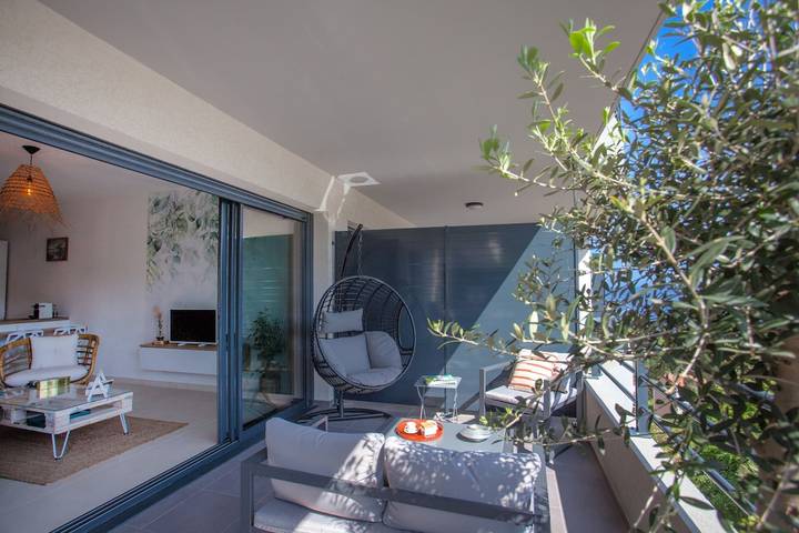Ferienwohnung für 3 Personen, mit Terrasse in Bastia