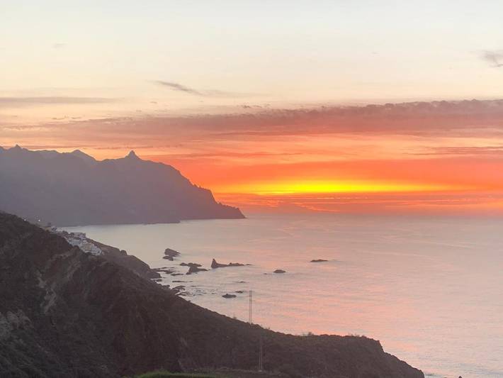 Casa de vacaciones para 5 personas, con jardín y vistas en Anaga