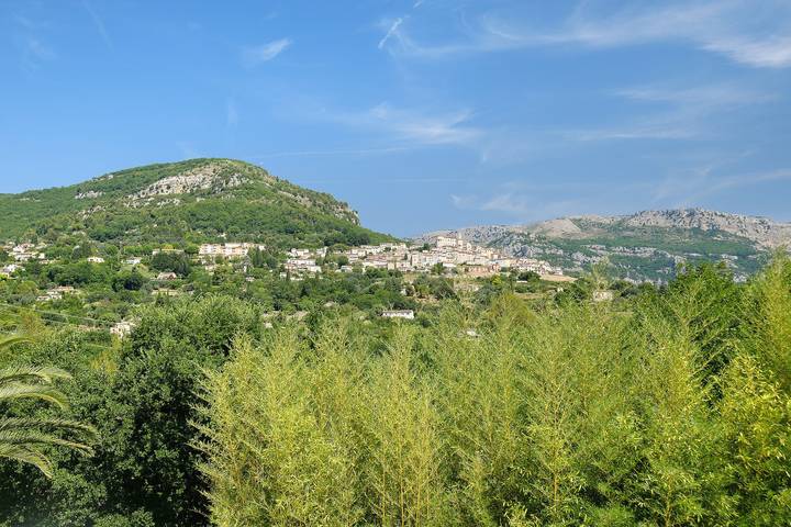 Casa vacanze "La Bergerie tra gli ulivi" con vista montagna, piscina condivisa e Wi-Fi in Le Bar-sur-Loup, Costa mediterranea (Francia)