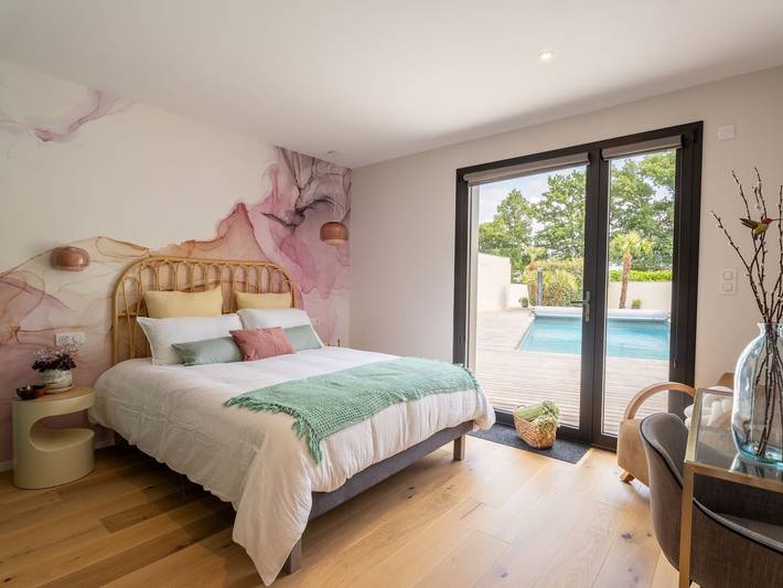 Ferienhaus für 2 Personen, mit Terrasse und Pool - 1