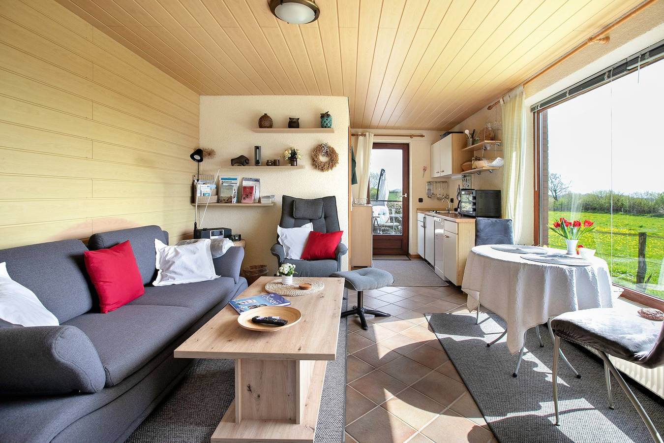 Ganze Wohnung, Ferienwohnung Kilian" mit privater Terrasse, privatem Garten und Wlan in Oersberg, Kappeln & Umgebung