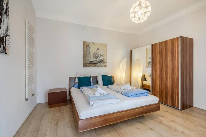 Ferienwohnung für 3 Personen, mit Balkon und Terrasse sowie Garten und Ausblick in Märchenweihnacht auf Schloss Glücksburg - 3