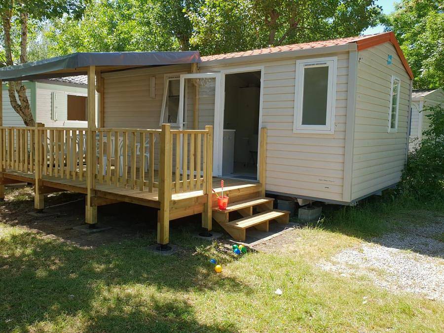 Camping Le Fief Melin - Mobilheim 4 personen - Komfort Kompakt in Le Château-d'Oléron, Côte de Beauté