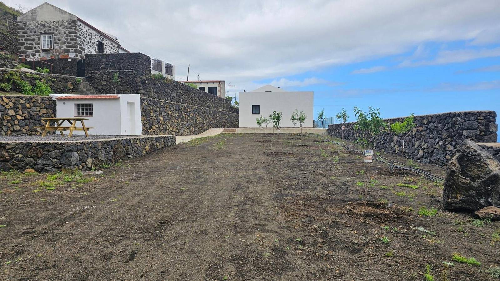 Ferienhaus 'Los Almendr2s' mit Meerblick, privater Terrasse und Wlan in Las Lapas, Frontera