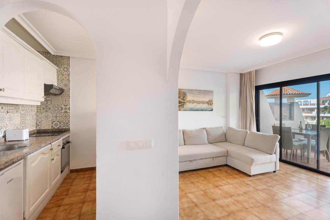 Appartement entier, Appartement de vacances « Albatros Park » avec piscine commune, Wi-Fi et climatisation in Las Adelfas, San Miguel de Abona