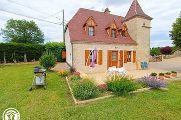 Gîte pour 4 personnes, avec jardin à Caniac-du-Causse