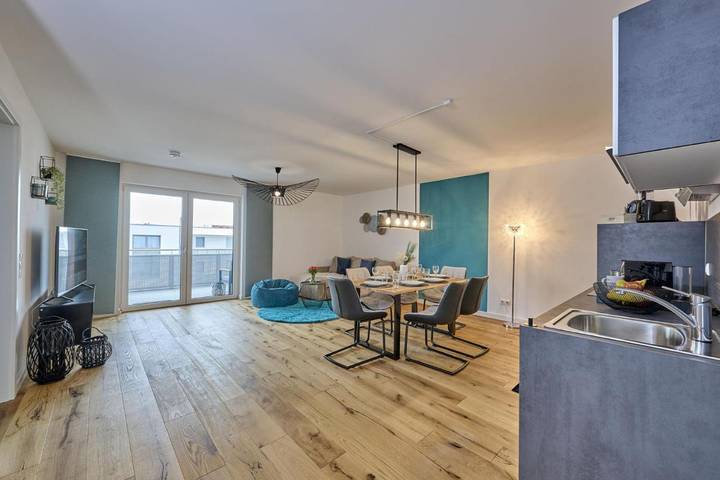 Ferienwohnung für 4 Personen, mit Balkon und Terrasse sowie Ausblick in Straubing - 4