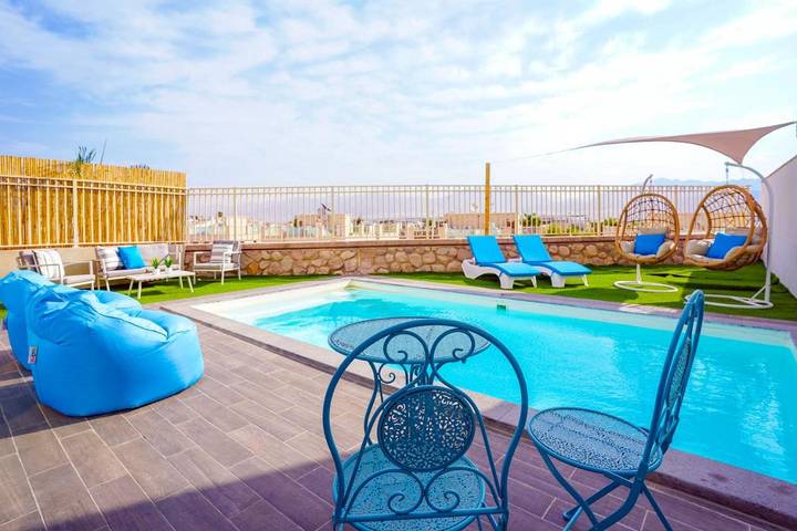 Appartement de vacances pour 12 personnes, avec piscine ainsi que jardin et vue - 1