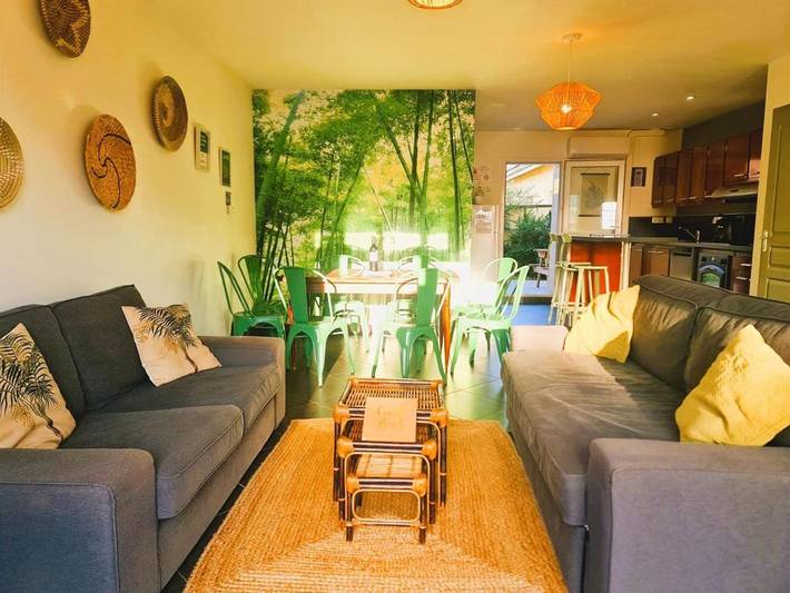 Maison de vacances pour 8 personnes, avec jardin ainsi que piscine et vue