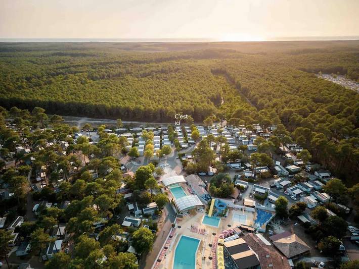 Camping pour 6 personnes, avec piscine ainsi que vue et jardin, animaux acceptés dans Claouey - 4