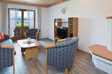 Hütte für 4 Personen, mit Balkon am Forggensee