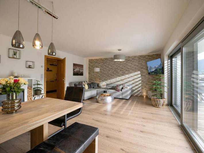 Ferienwohnung für 4 Personen, mit Garten und Ausblick in Söll