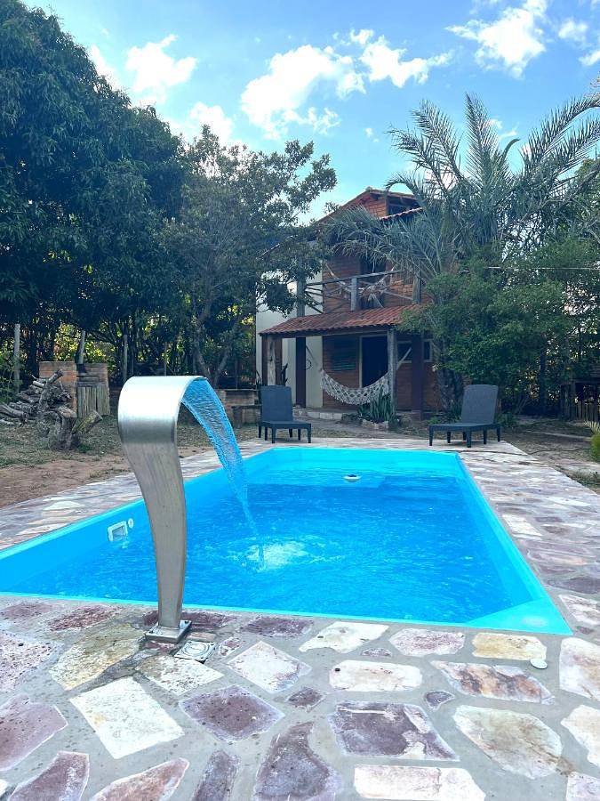 Casas e apartamentos de temporada para 4 pessoas, com vista e piscina e ainda jardim na Chapada Diamantina