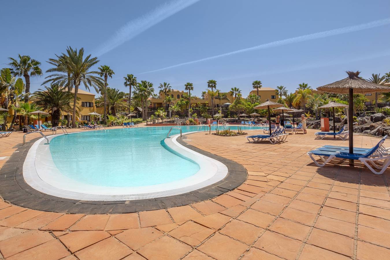 Apartamento entero, Vacaciones 'Vista Lobos' con vistas al mar, piscina compartida y Wi-Fi in Oasis Tamarindo, La Oliva