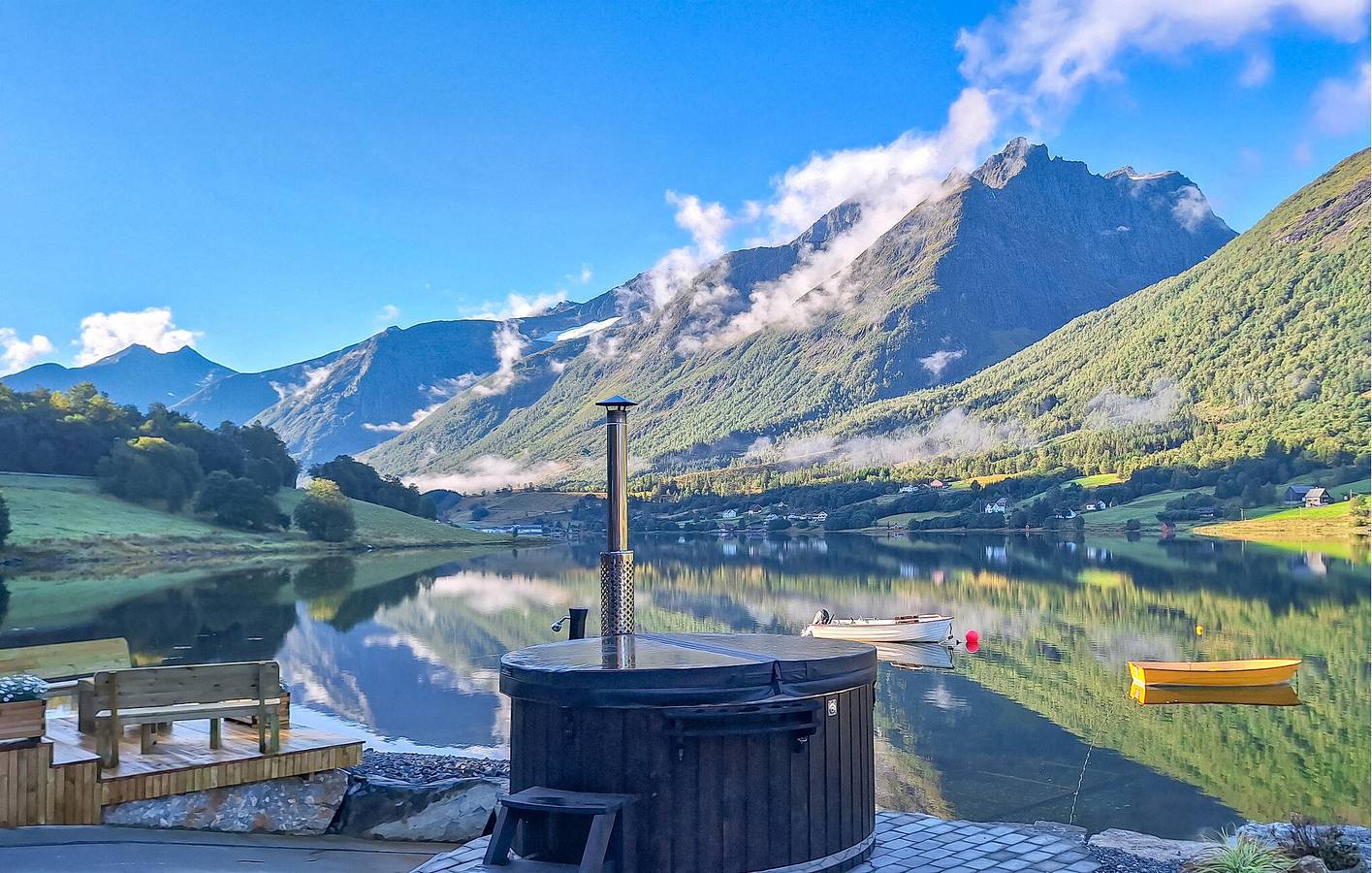 Maison de vacances pour 6 personnes avec jardin in Sykkylven