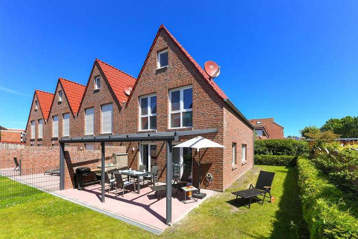 Ferienhaus für 5 Personen, mit Terrasse und Garten sowie Sauna in Dornumersiel