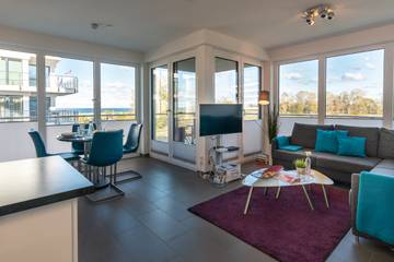 Ferienwohnung für 4 Personen, mit Meerblick und Balkon, kinderfreundlich in Heiligenhafen