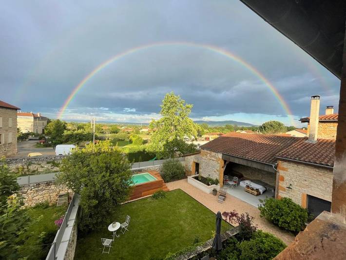 Chambre d’hôte pour 4 personnes, avec jardin et vue dans Beaujolais - 3