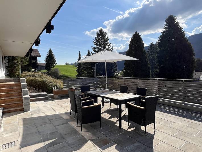 Ferienwohnung für 5 Personen, mit Terrasse in Rettenberg