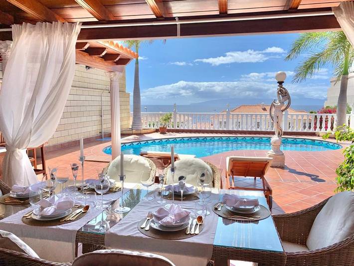 Casa rural para 6 personas, con jardín además de vistas y piscina en Santiago del Teide - 3