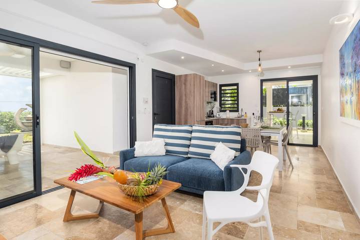 Appartement de vacances pour 2 personnes, avec terrasse en Guadeloupe