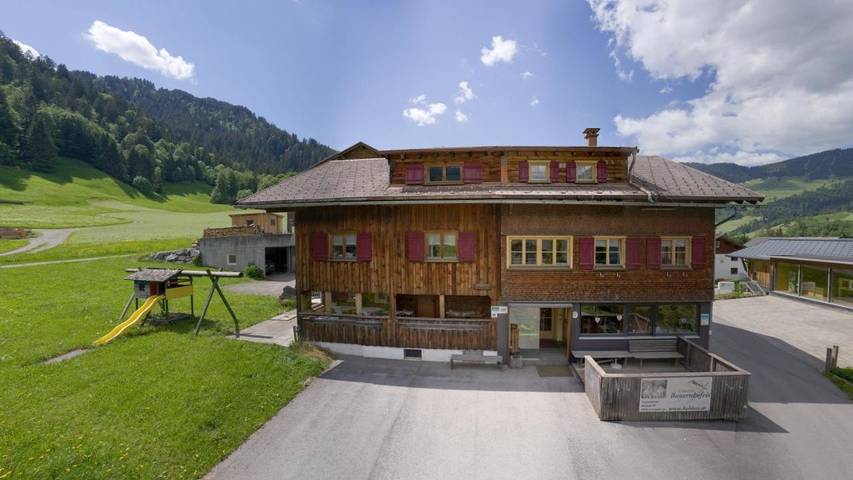 Appartement de vacances pour 4 personnes, avec Terrasse ainsi que Jardin et Vue à Schoppernau