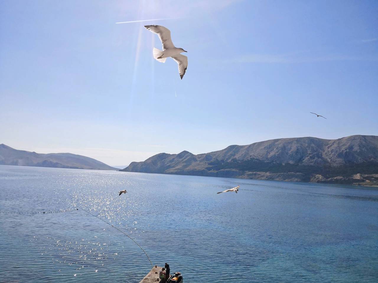 Ganze Wohnung, Studioapartment Mihovil – in der Nähe des Strandes, mit Meerblick in Baska, Krk